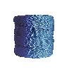 CUERDA TRENZADA 4MM.  AZUL-BLANCA 200MT