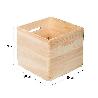 CAJA MADERA PINO SIN TAPA 300X300X300MM