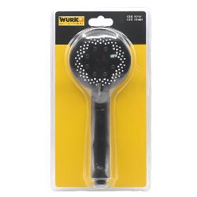 MANGO DUCHA NEGRO 5 FUNCIONES 90MM