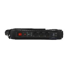 BASE MULTIPLE 3T CON USBX2 DC 3680W NEGRO