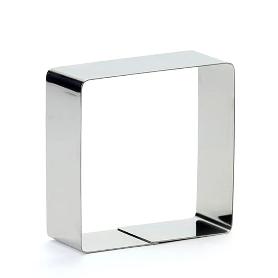 MOLDE EMPLATADOR INOX. CUADRADO 9X4 CM 2193