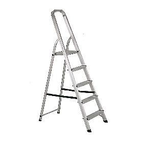 ESCALERA ALUMINIO 5 PELDAÑOS HOGAR EN131