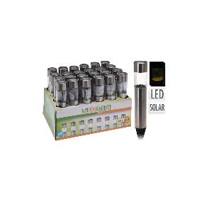 LUZ SOLAR LED INOXIDABLE 33 CM