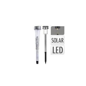 LUZ SOLAR PINCHO INOXIDABLE 33 CM