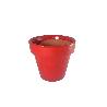 MACETA CERAMICA COLOR ROJO 16X15 CM