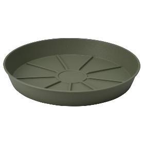 PLATO MACETA PLASTICO 24 CM VERDE OLIVA