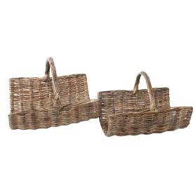 LEÑEROS MIMBRE MEDIA CAÑA 43X34X36 CM