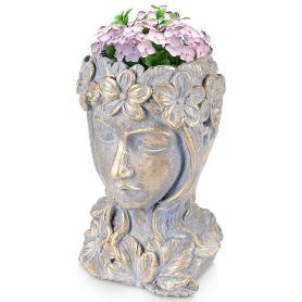 MACETERO CABEZA MUJER 20X19,5X32 CM