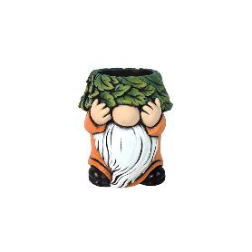 MACETERO ENANO CABEZA HOJAS XL 63X23X25 CM