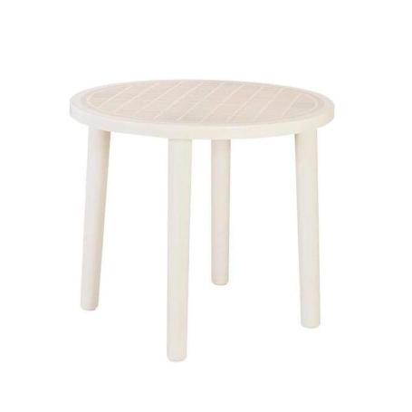 MESA RESINA TOSSA 86CM CREMA