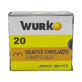 GRAPAS ENREJADO GALVANIZ. 20MM. 960UD