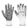 GUANTE NYLON BLANCO NITRILO GRIS T-9