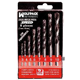 ESTUCHE BROCAS WIDIA PROFESIONAL WOLFPACK SPEED 8 PIEZAS