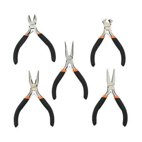 JGO 5 ALICATES MINI SURTIDOS C/ VANADIO