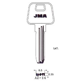 LLAVIN AZ-14 LATON SEGURIDAD