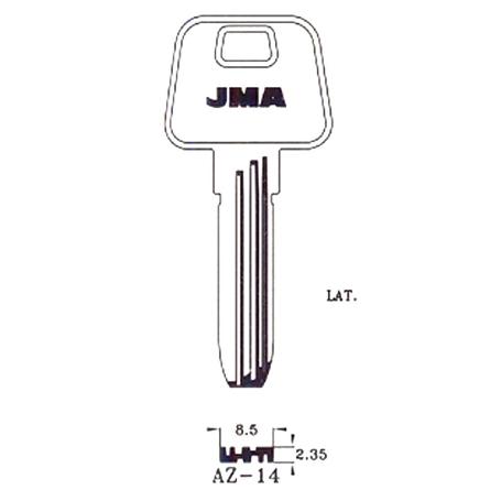 LLAVIN AZ-14 LATON SEGURIDAD
