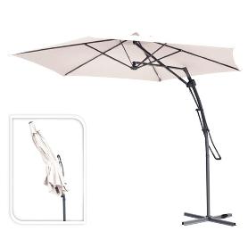 PARASOL BANANA 380 CM AUTOMATICO BEIGE