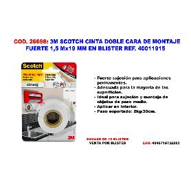 3M SCOTCH CINTA DOBLE CARA MONTAJE 4496G-1915-P 7100263303