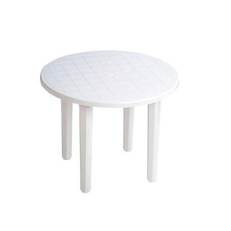 MESA RESINA REDONDA 90 CM BLANCA 4024