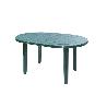 MESA RESINA OVAL 130X90 CM VERDE 4020V