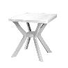 MESA RESINA 70X70 CM BLANCA MYKONOS