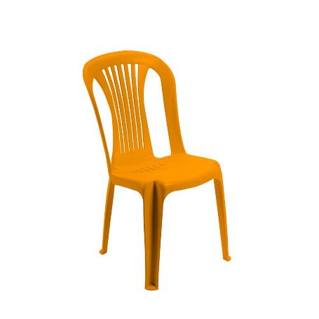 SILLA RESINA NARANJA 8075NR