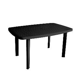 MESA RESINA FARO ANTRACITA 137X85 CM