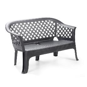 BANCO LARIANA ANTRACITA 134X72X76 CM