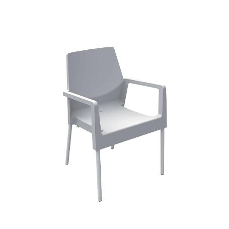 SILLON RESINA ALUMINIO BLANCO 8310B