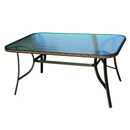 MESA ALUMINIO MONTILLA MARRON 155X99 CM