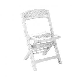 SILLA PLEGABLE RESINA ASSO BLANCA
