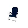SILLON FIJO PLEGABLE BAJO ALUMINIO 77X53X61 CM AZUL