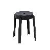 TABURETE RESINA 34X45 CM APILABLE NEGRO