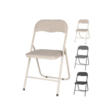 SILLA PLEGABLE METAL TELA SURTIDA