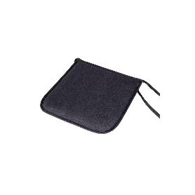 COJIN CUADRADO 38X38X4,5 CM ANTRACITA DESENFUNDABLE