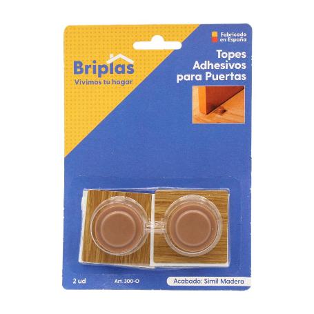 TOPE PUERTA BASE MADERA ADH. 2 UD MARRON