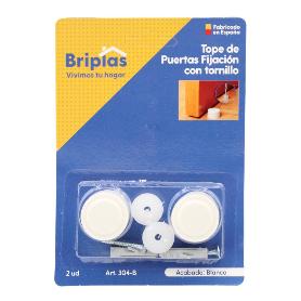 TOPE CON TORNILLO 2 UD BLANCO