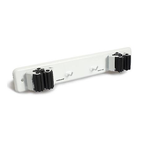 CUELGAESCOBAS DOBLE C19002B BLANCO