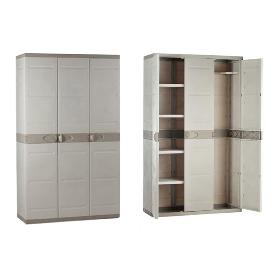 ARMARIO 3 PUERTAS 105X44X176CM 9201 BEIG