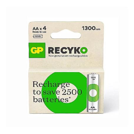 PILAS RECARGABLES RECYKO R06 1300MH