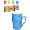 TAZAS MUG TEXTURAS 380ML 4 PIEZAS