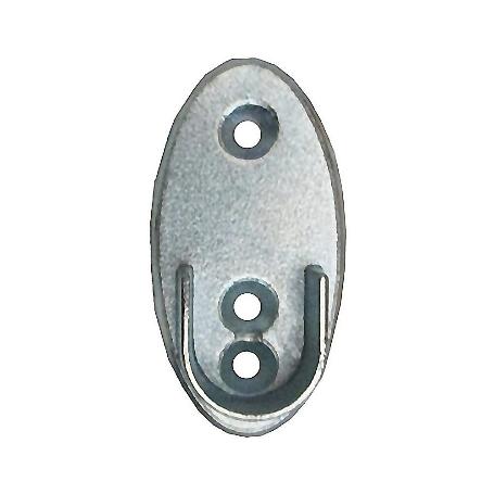 SOPORTE OVAL LATERAL 25X15 CROMO