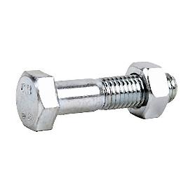 TORNILLO HEXAGONAL 8X70 6.8 DIN.933 CON TUERCA ZINCADO