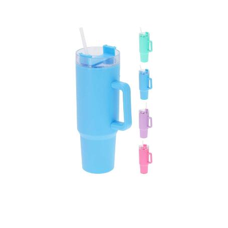 TERMO MUG + PAJITA COLORES SURTIDOS