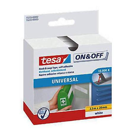 CIERRE VELCRO BLANCO UNIVERSAL 20MM 2.5M