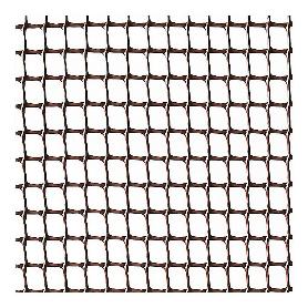 MALLA PLAST. MARRON 10X10MM APROX.