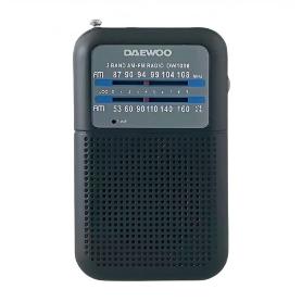 RADIO PORTATIL CON ALTAVOZ AM/FM NEGRA DW1008