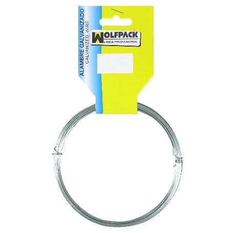 ALAMBRE GALVANIZADO (ROLLO 50 GRAMOS  / 3 METROS) Nº10/1,5 MM.