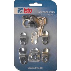 KIT CERRADURA Nº1 CROMO 60001 BTV