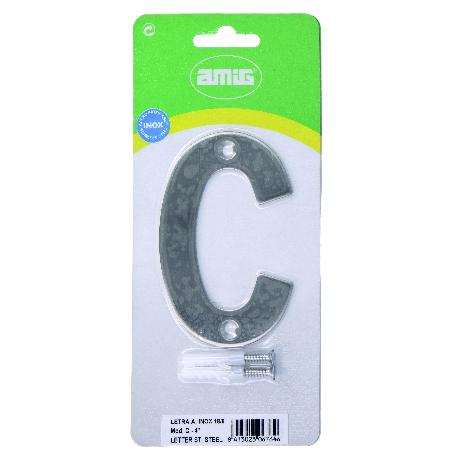 LETRA C - 4 INOX 18/8 6764 AMIG